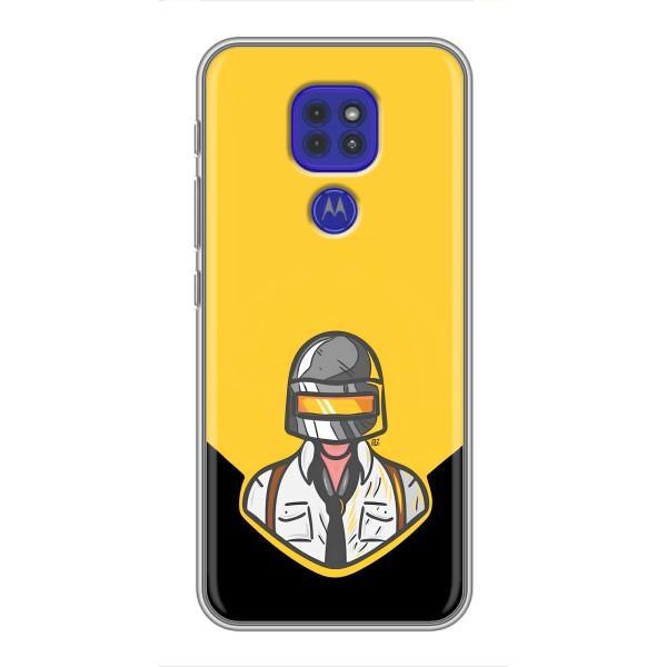 Чеjхол PUBG для Моторола МОТО Г9 Плей (AlphaPrint) – Пабг в шоломі