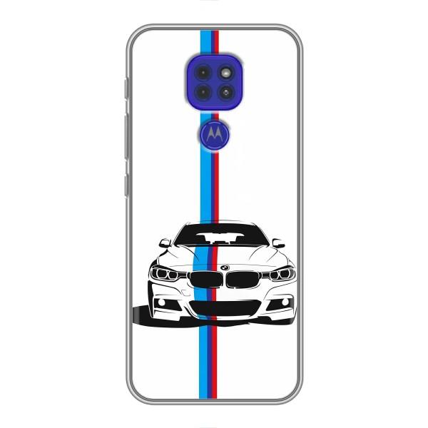 Чехол для Мото G9 Плей - с принтом БМВ (AlphaPrint) – Машина БМВ