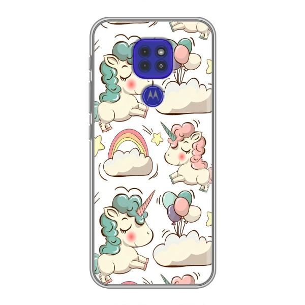 Чехол для Мото G9 Плей - (Единорожки - Новинки) (AlphaPrint) – Единорожки
