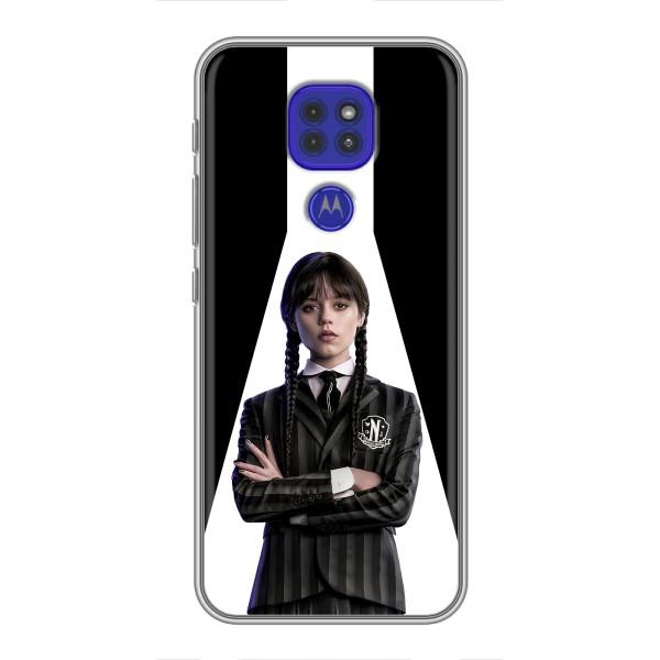 Чехлы Венсдей на Motorola MOTO G9 Play Уэнсдей (AlphaPrint) – W-Wednesday