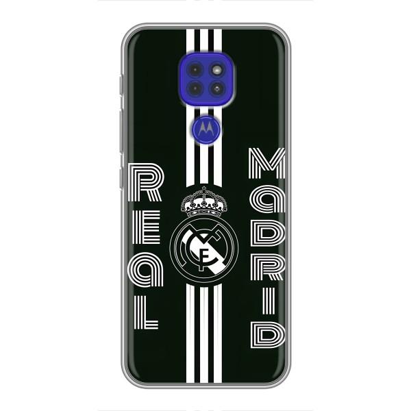 ФК Реал Мадрид чохли для Motorola MOTO G9 Play (AlphaPrint) – чорно білий Реал
