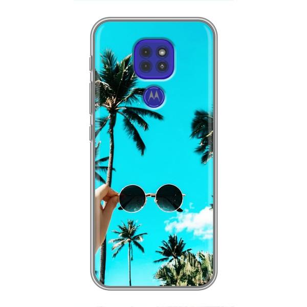 Силиконовый чехол с КАРТИНКАМИ лето для Motorola MOTO G9 Play (AlphaPrint) – Взгляд лето