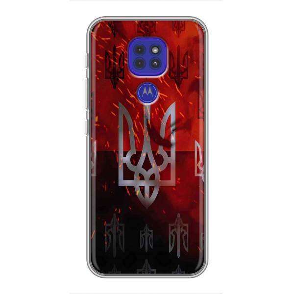 Украинские Чехлы для Motorola MOTO G9 Play с картинкой УПА (AlphaPrint) – ГЕРБ УПА