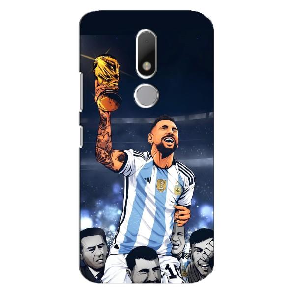 Чохли для Motorola Moto M (Leo чемпіон) (AlphaPrint) – Мессі з кубком