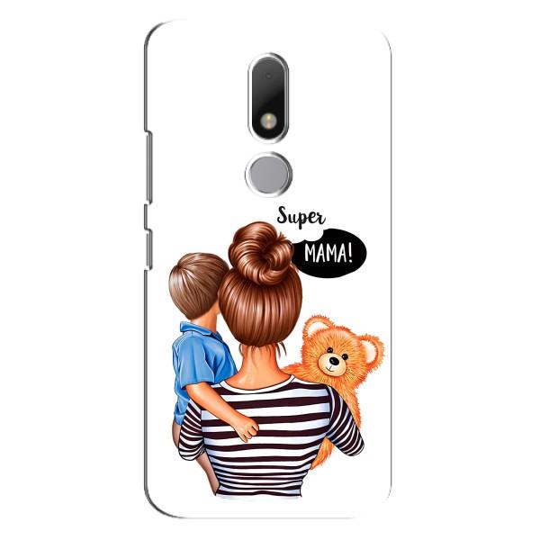 Чохол з друком для Motorola Moto M - (Мама з дитинкою) (AlphaPrint) – Мама з синочком