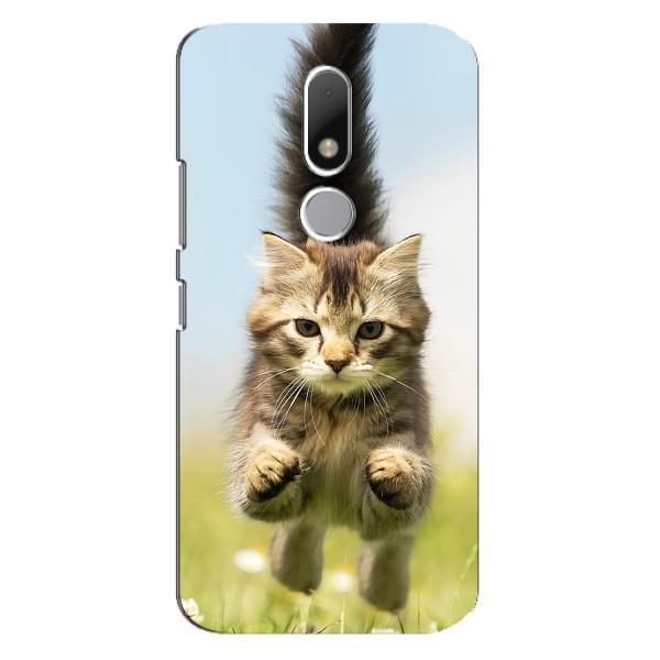 Чехлы с Котиками для Motorola Moto M (VPrint) – Прыжок кота