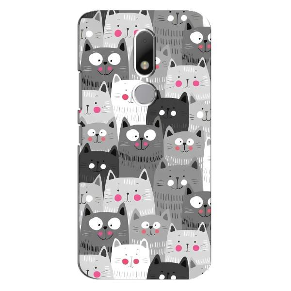 Чехлы с Котиками для Motorola Moto M (VPrint) – Рисованные котики