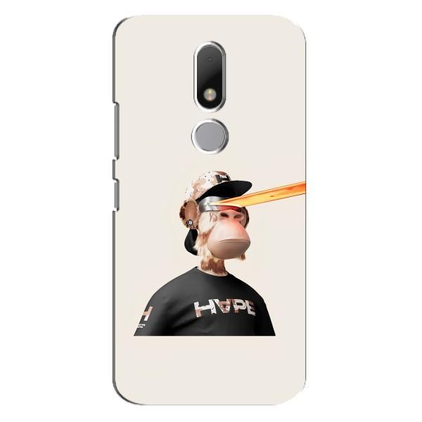 Чехлы с Обезьянами NFT для Motorola Moto M (AlphaPrint) – обезьяна NFT в очках