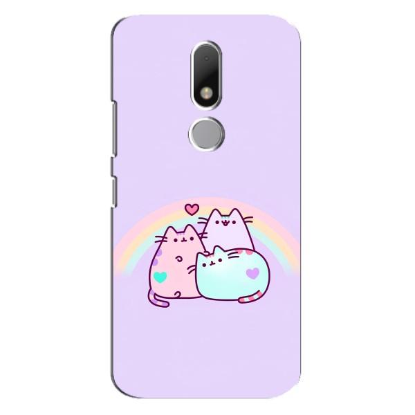 Чехол на Мото М с Котами (VPrint) – Радужные котики
