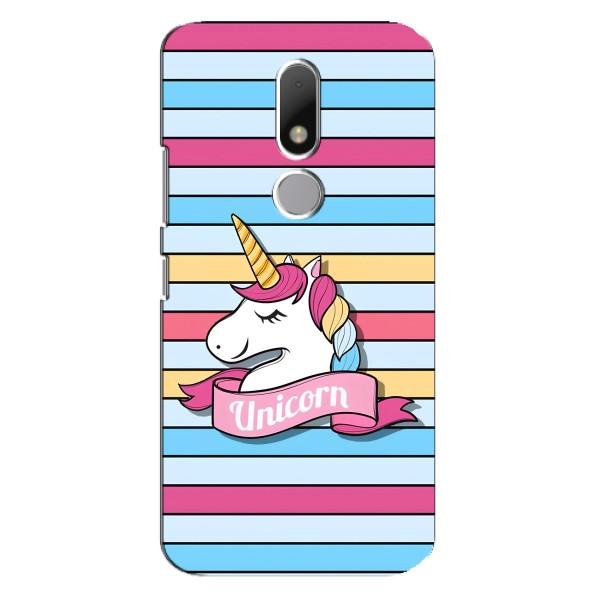 Чехол для Мото М - (Единорожки - Новинки) (AlphaPrint) – Unicorn