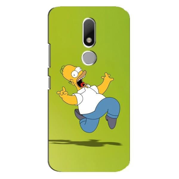 Чехол с Симпсонами для Motorola Moto M (VPrint) – Гомер Симпсон