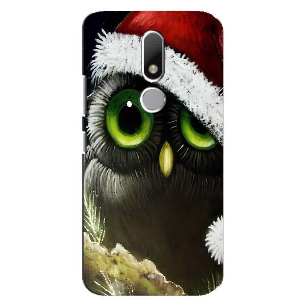 Новогодние Чехлы для Мото М (VPrint) – Новогодняя Сова