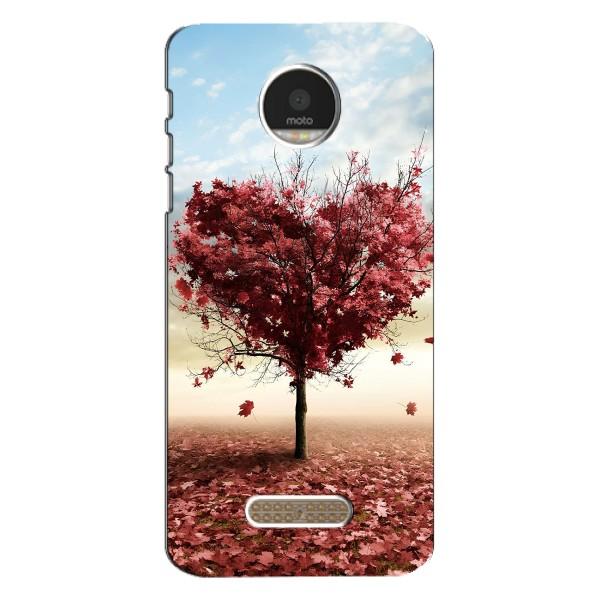Чехлы для любимой на Мото З Плей (VPrint) – Дерево сердце