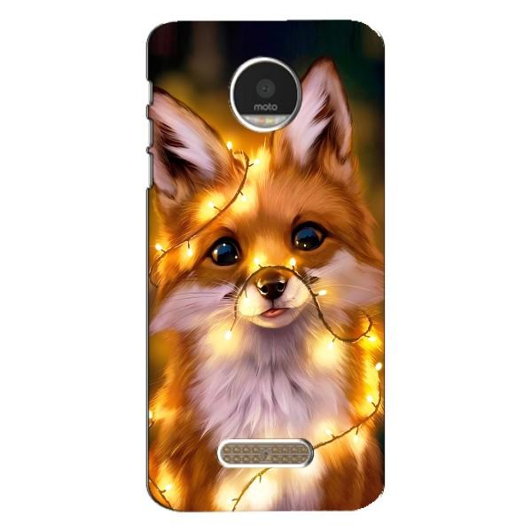 Чохли з картинкою Лисичка для Motorola MOTO Z Play (VPrint) – Лисичка в гірляндах