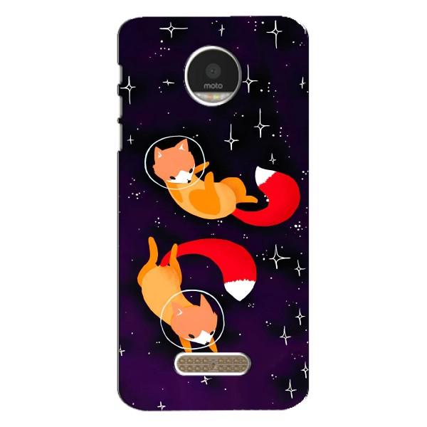 Чохли з картинкою Лисичка для Motorola MOTO Z Play (VPrint) – Лисички космонавти