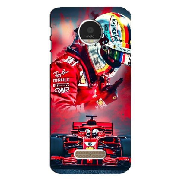 Чохли з Машинами на Моторола МОТО Z Плей (VPrint) – Гонщик