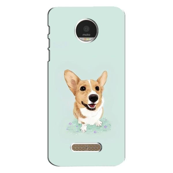 Чехлы с собаками для Motorola MOTO Z Play (VPrint) – Корги