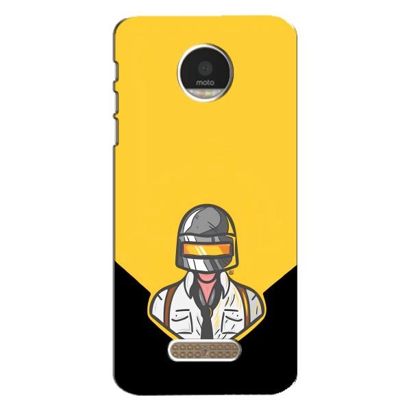 Чехол PUBG для Мото З Плей (AlphaPrint) – Пабг в шлеме