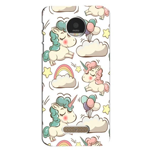 Чехол для Мото З Плей - (Единорожки - Новинки) (AlphaPrint) – Единорожки