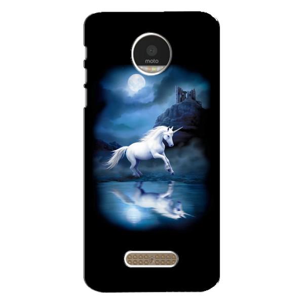 Чехол для Мото З Плей - (Единорожки - Новинки) (AlphaPrint) – Единорог