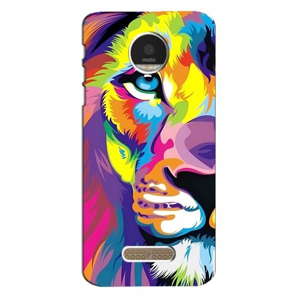 Чохол з картинкою ЛЕВ для Motorola MOTO Z Play (VPrint) – Яскравий Лев