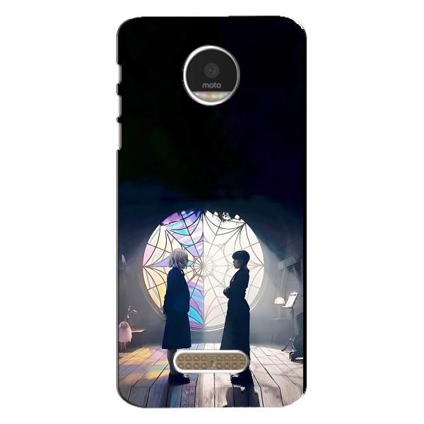 Чехлы Венсдей на Motorola MOTO Z Play Уэнсдей (AlphaPrint) – Уэнздей и Инид