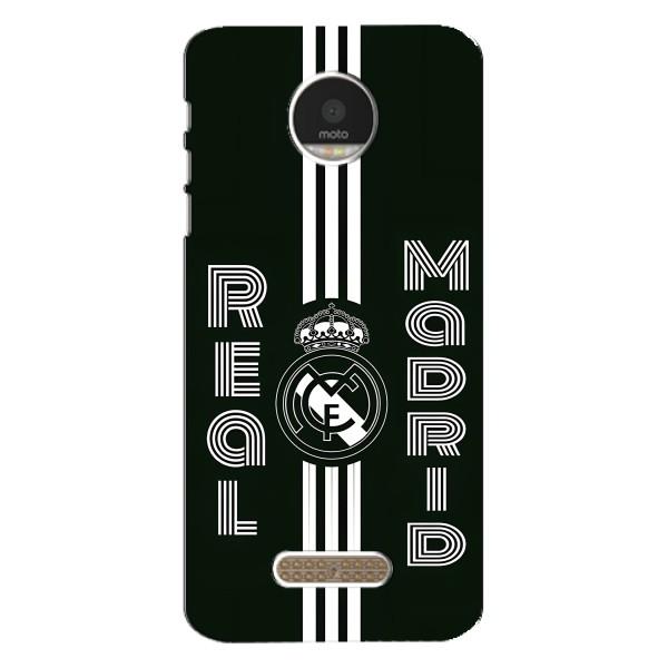 ФК Реал Мадрид чохли для Motorola MOTO Z Play (AlphaPrint) – чорно білий Реал