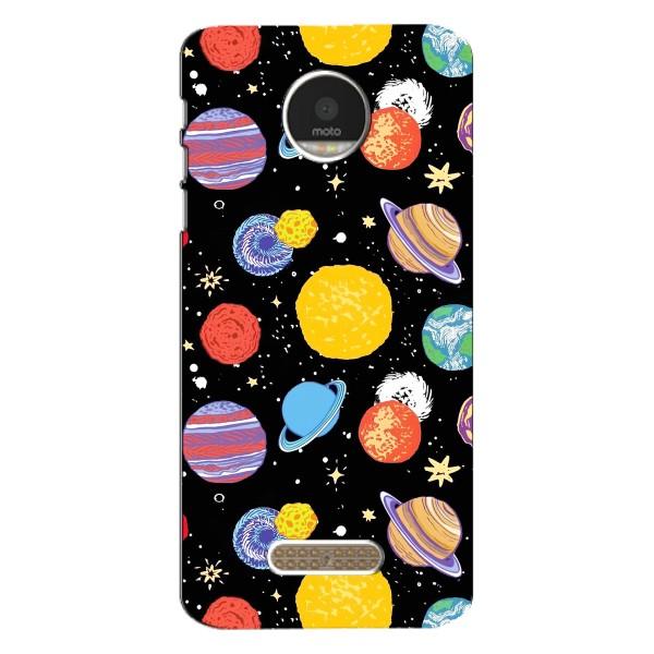 Космічні Чохли для Моторола МОТО Z Плей (VPrint) – Намальовані планети