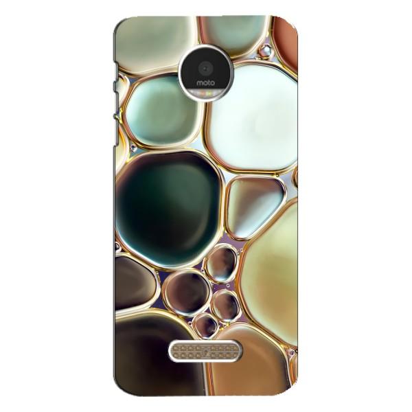 Мраморный чехол на Motorola MOTO Z Play (VPrint) – Радужный Мрамор