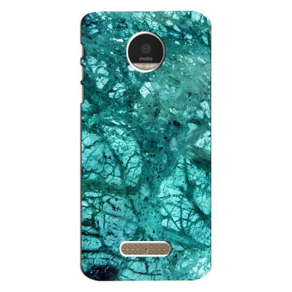 Мраморный чехол на Motorola MOTO Z Play (VPrint) – Зеленый мрамор