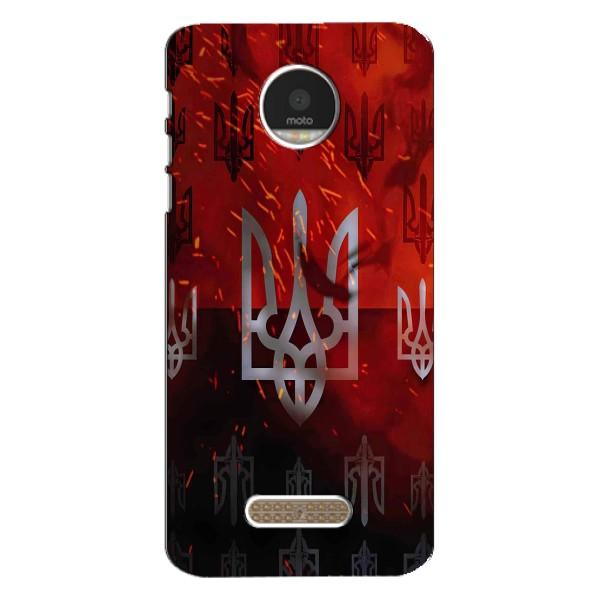 Украинские Чехлы для Motorola MOTO Z Play с картинкой УПА (AlphaPrint) – ГЕРБ УПА