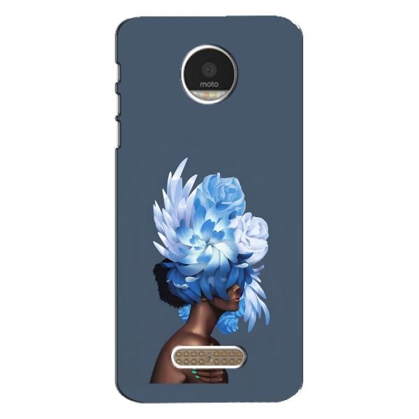 Чехлы (ART) Цветы на Motorola MOTO Z (VPrint) – Цветы на голове