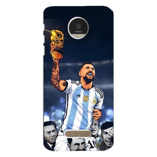 Чохли для Motorola MOTO Z (Leo чемпіон) (AlphaPrint) – Мессі з кубком