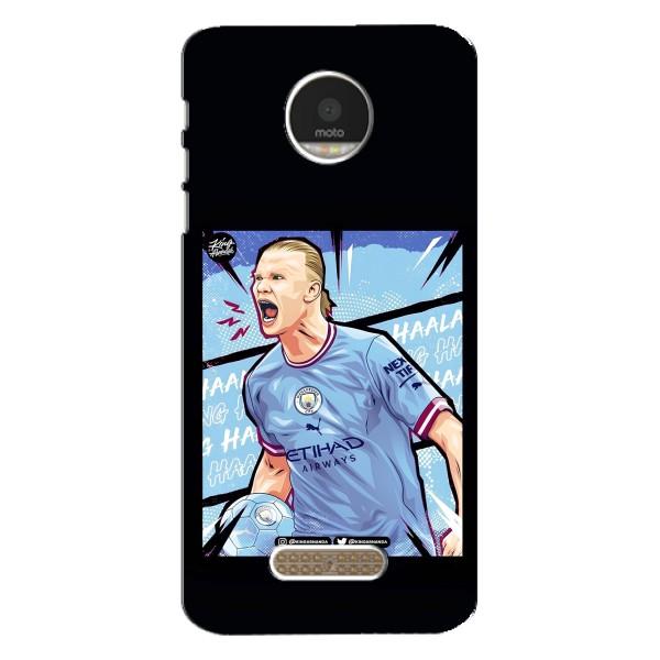 Чехлы с футболистом Ерлинг Холанд для Motorola MOTO Z (AlphaPrint) – гол Эрлинг Холланд