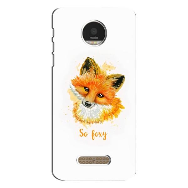 Чехлы с картинкой Лисички для Motorola MOTO Z (VPrint) – Девочка Лиса
