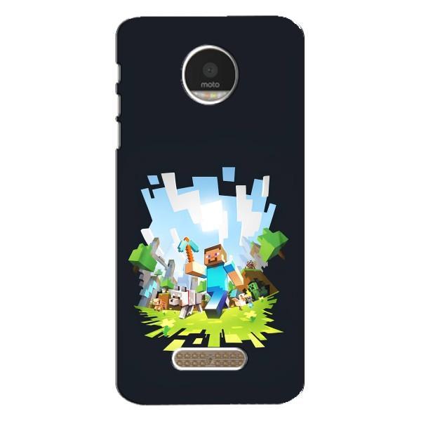 Чохол Майнкрафт на Motorola MOTO Z (AlphaPrint) Minecraft – персонажі Minecraft