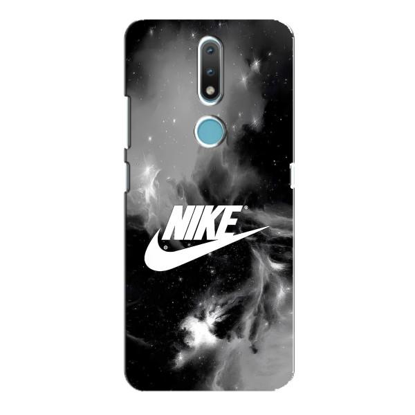Чехол с логотипом Найк на Nokia 2.4 – Найк дымчатый