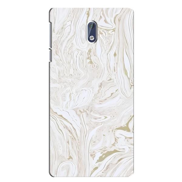 Мраморный чехол на Nokia 3.1 (VPrint) – Белый мрамор