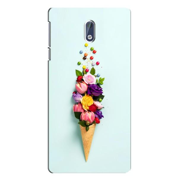 Чехлы с тематикой "ЦВЕТЫ" на Nokia 3.1 – Цветок-мороженное