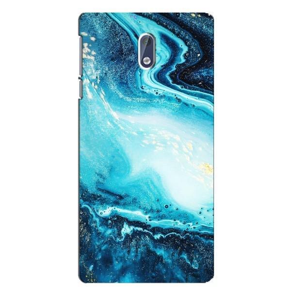 Мраморный чехол на Nokia 3 (VPrint) – Голубой мрамор