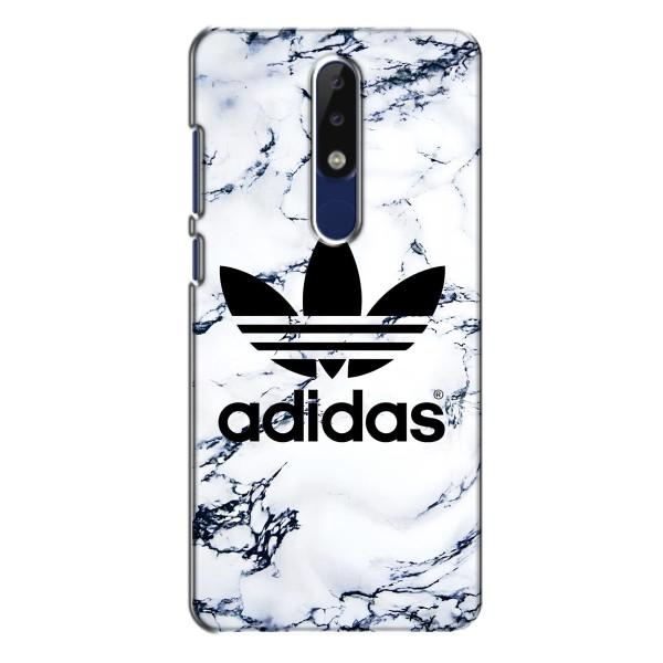 Чехлы Адидас для Nokia 5.1 Plus (X5) (AlphaPrint) – Адидас на мраморе