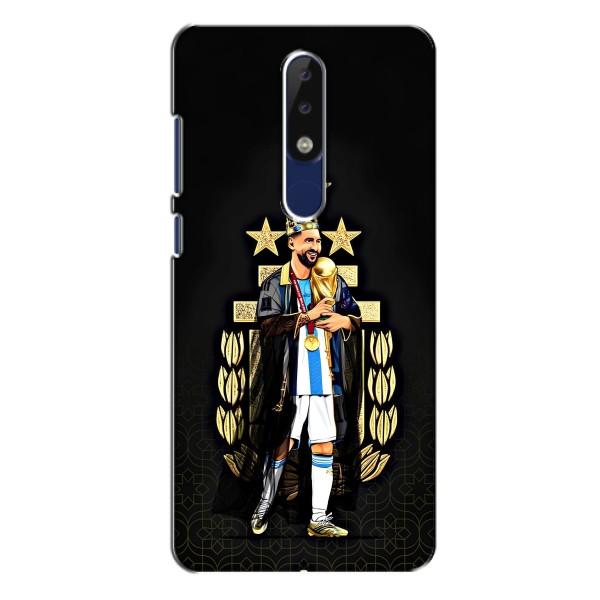 Чехлы для Nokia 5.1 Plus (X5) (Leo чемпион) (AlphaPrint) – Месси Король