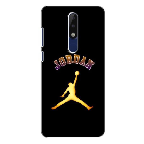 Чохли для Nokia 5.1 Plus (X5) - з картинкою JORDAN (AlphaPrint) – Jordan Gold