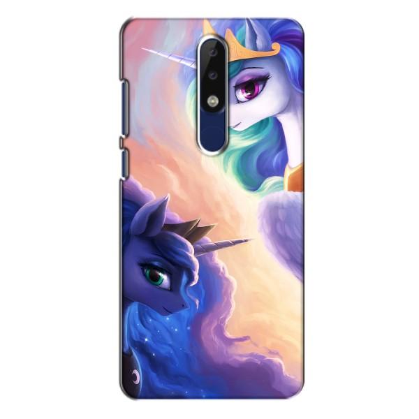 Чехол для Нокиа 5.1 Плюс (х5) - (Единорожки - Новинки) (AlphaPrint) – Единорожки