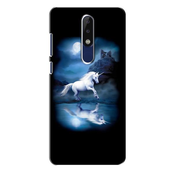 Чехол для Нокиа 5.1 Плюс (х5) - (Единорожки - Новинки) (AlphaPrint) – Единорог