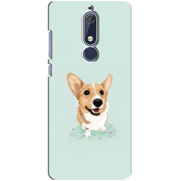 Чехлы с собаками для Nokia 5 2018, 5.1 (VPrint) – Корги