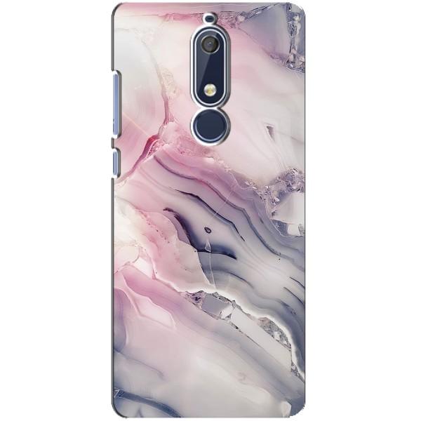 Мраморный чехол на Nokia 5 2018, 5.1 (VPrint) – Пурпурный Мрамор