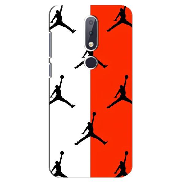 Чехлы для Nokia 6.1 Plus - с картинкой JORDAN (AlphaPrint) – Лого Джордан