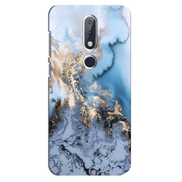 Мраморный чехол на Nokia 6.1 Plus (VPrint) – Нежный мрамор
