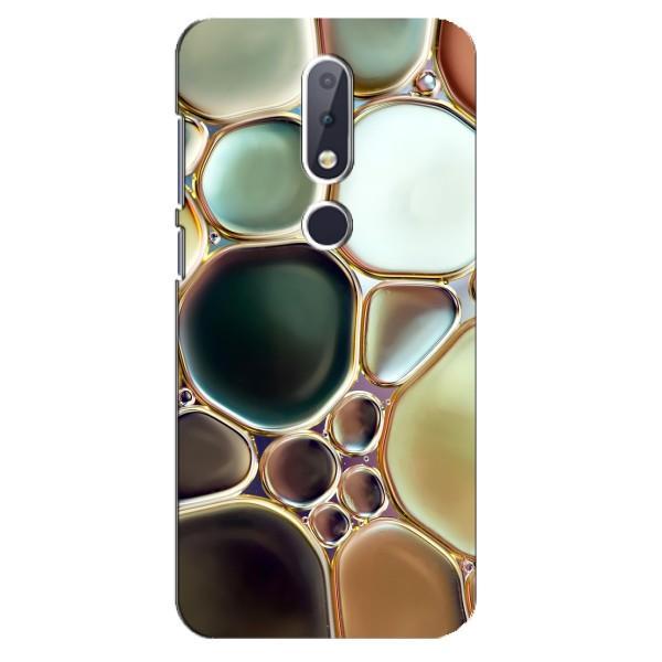 Мраморный чехол на Nokia 6.1 Plus (VPrint) – Радужный Мрамор